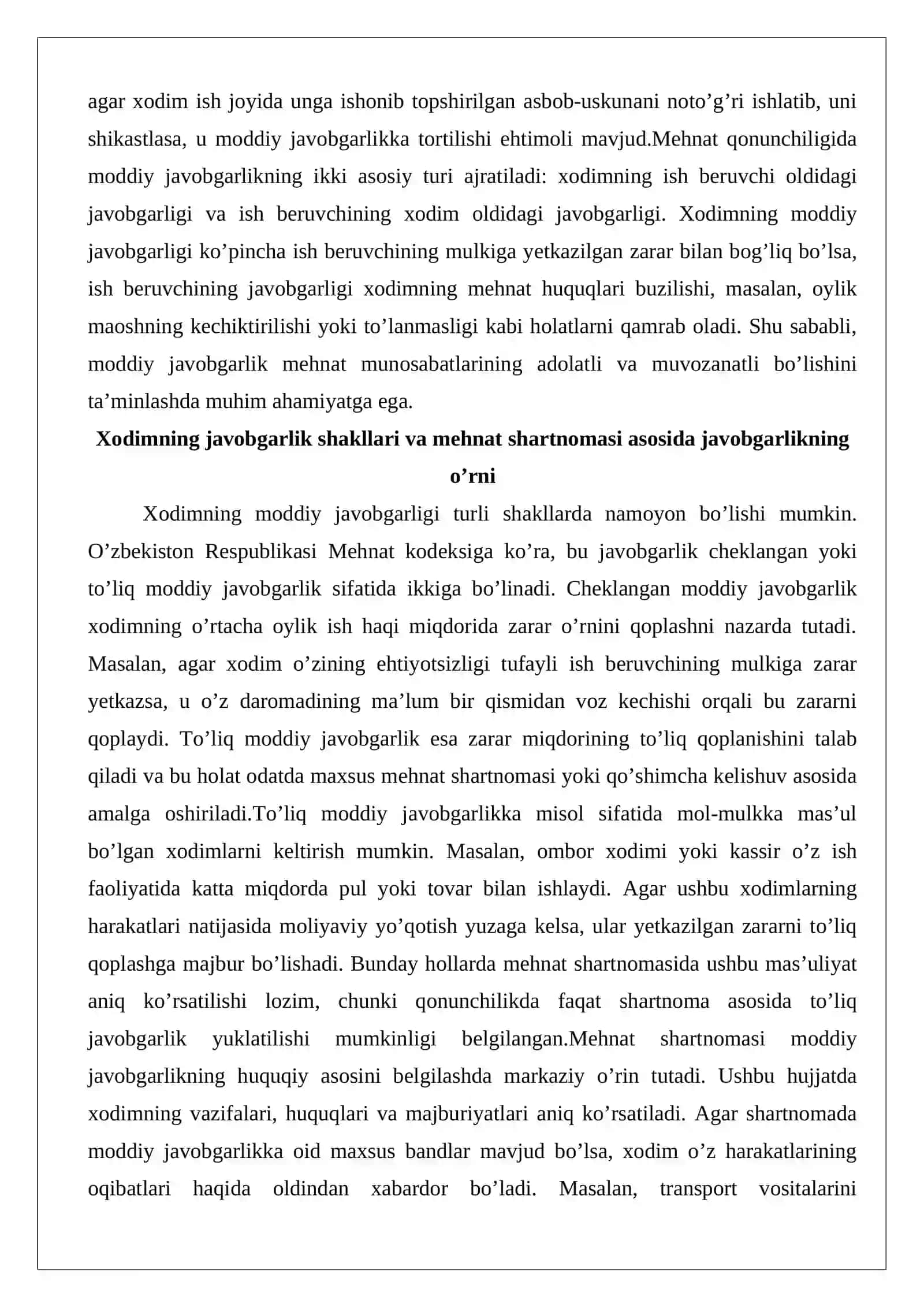 Moddiy javobgarlikning huquqiy asoslari 3