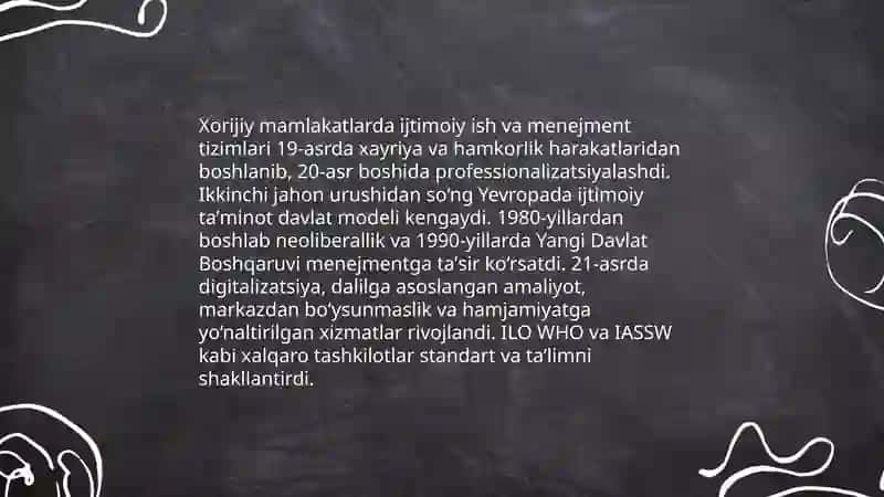 Xorijiy mamlakatlarda ijtimoiy ish.menejmentning tahlili 3