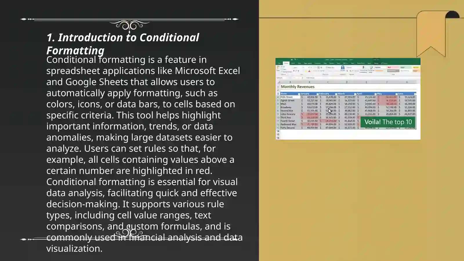 Microsoft Excel (conditional formatting) 3