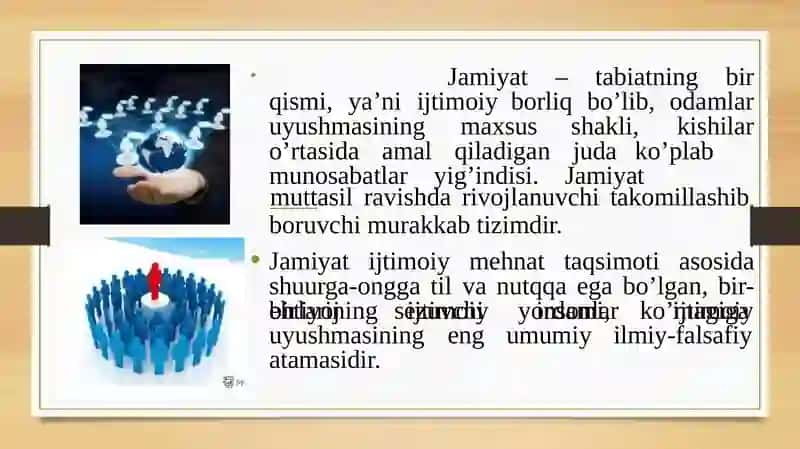 Jamiyat falsafasi 3