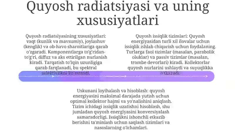 Quyosh Energiyasi Asosidagi Issiqlik Ta'Minoti Tizimi Va Qurilmalari Hisobi 3