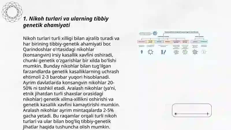 Odamlarda kuzatiladigan nikoh tillari va ularning tibbiy genetik tiplari 3