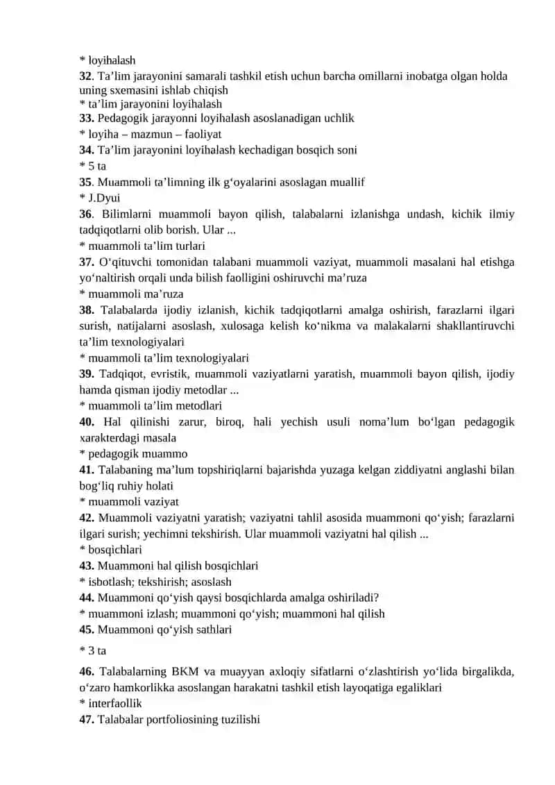 Fan: Informatika o’qitish metodikasi 3