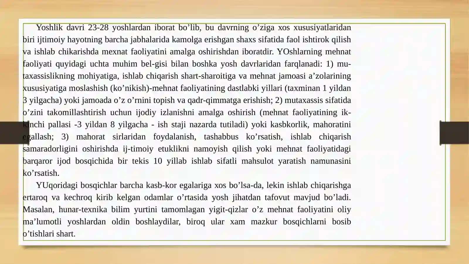 HimmatovaMalikaning rivojlanish psixologiyasidan mustaqil ishi 3