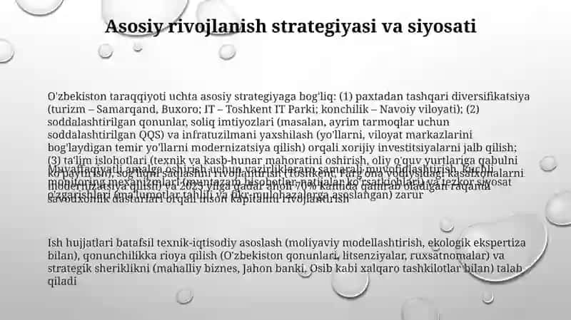 Oʻzbekiston respublikasining takomillashuvi.Ish hujjatlari va ularga qoʻllaydigan asosiy talablar 3