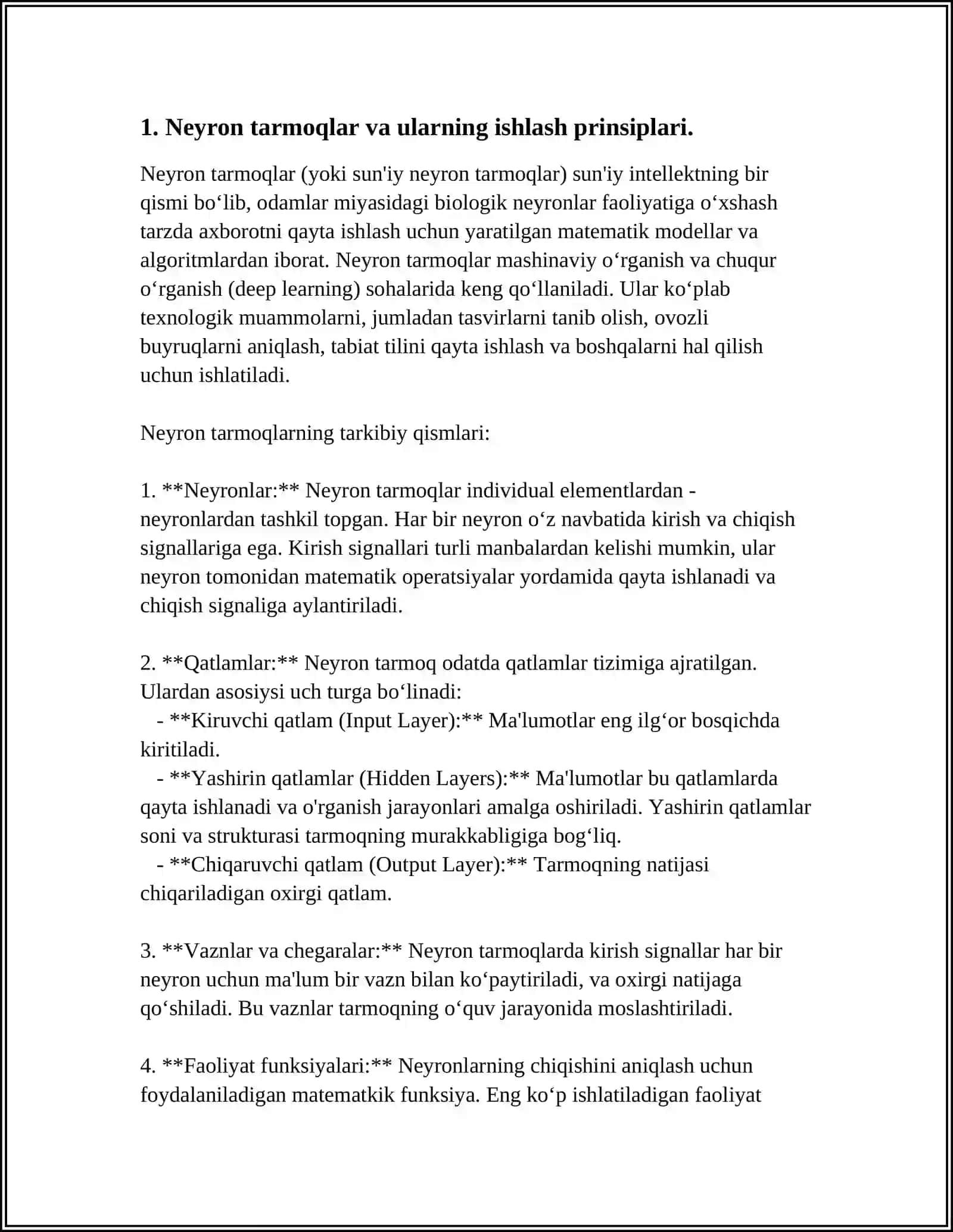 ODAM KASALLIKLARINI NEYRON TARMOQLARI YORDAMIDA DIAGNOSTIKA QILISH 3