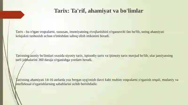 Tarixgakirish 3