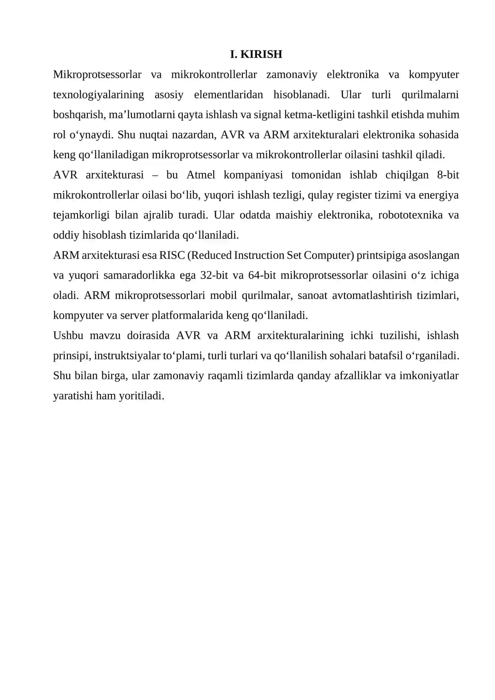 AVR VA ARM ARXITEKTURASI 3