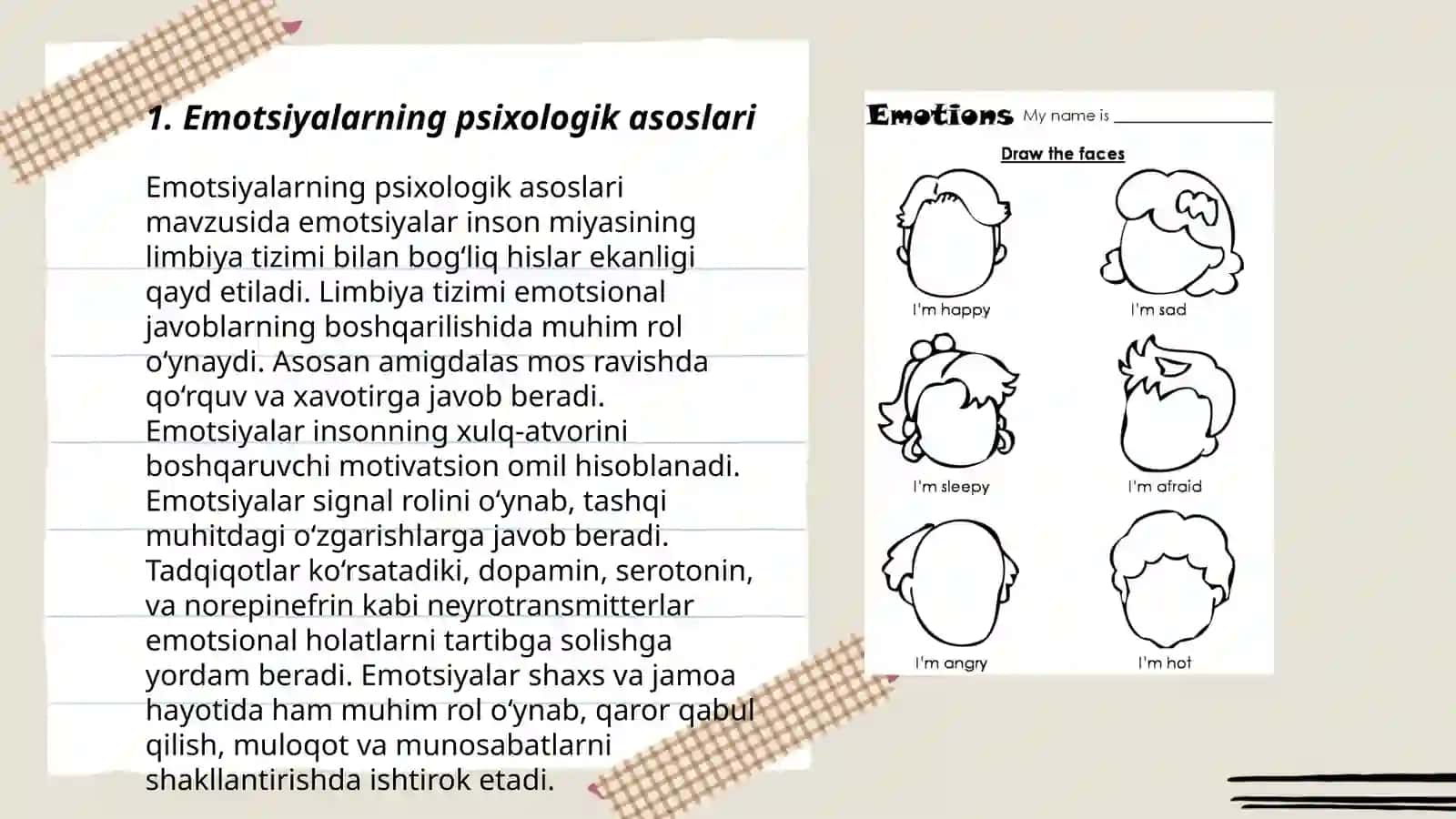 Emotsiyalarning psixologik asoslari 3