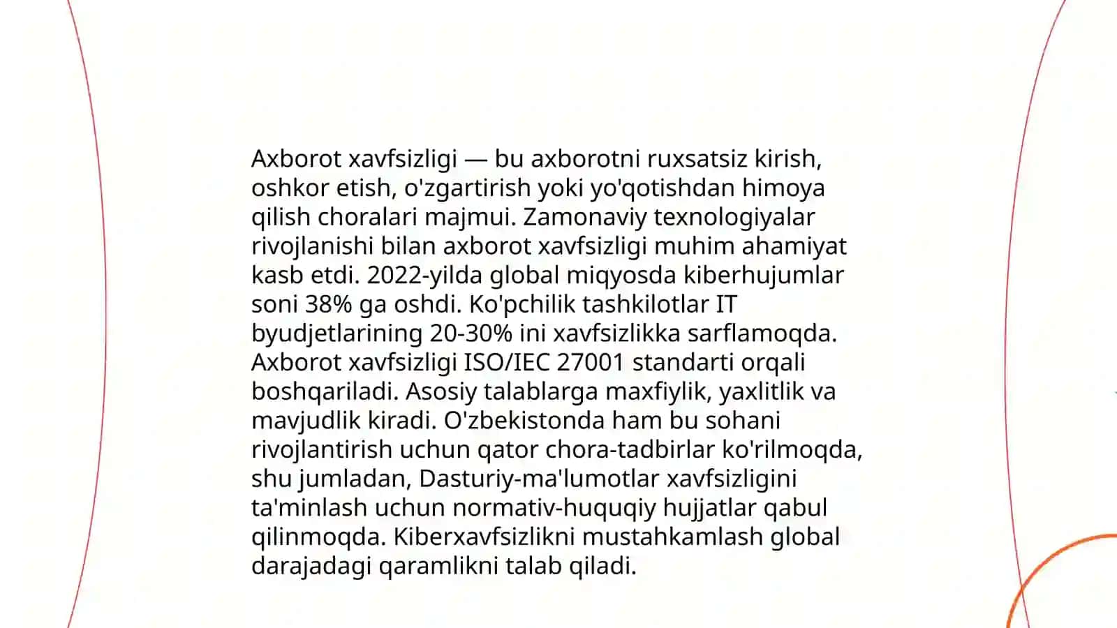 Axborot xavfsizligini taʼminlashning gʻoyaviy nazariy asoslari 3