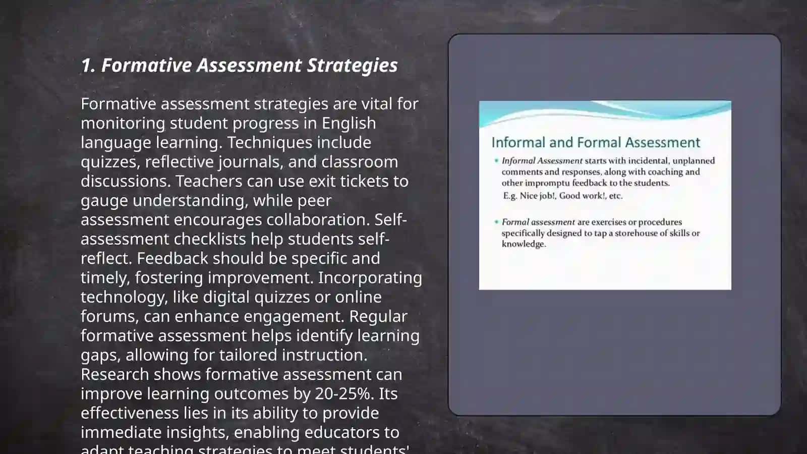 Informal and formal assessment 3
