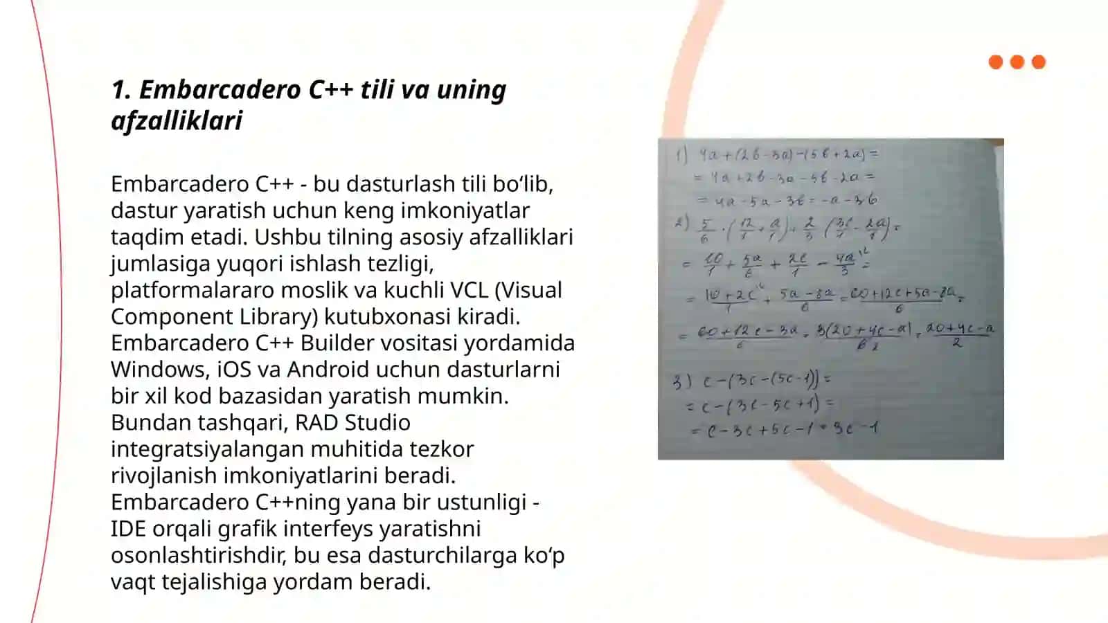 Embarcadero C++ tilida mobil ilova yaratish 3
