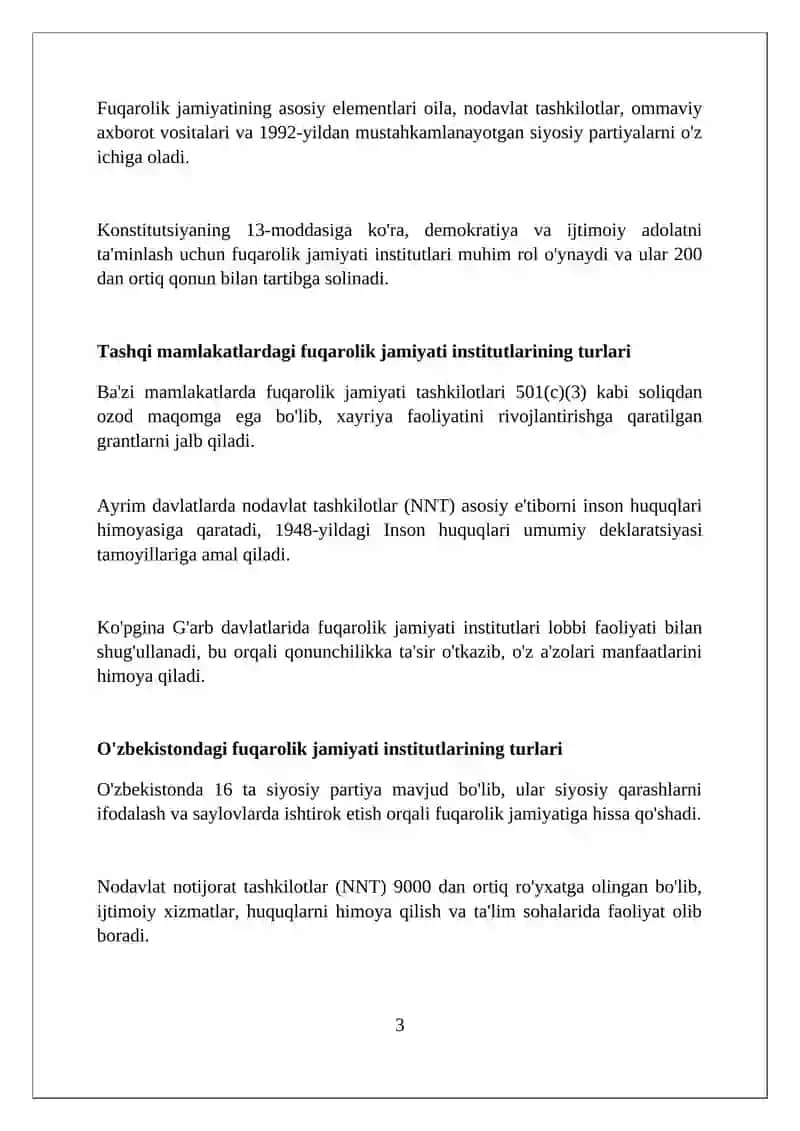 Fuqarolik jamiyati institutlarining qiyosiy tahlili 3