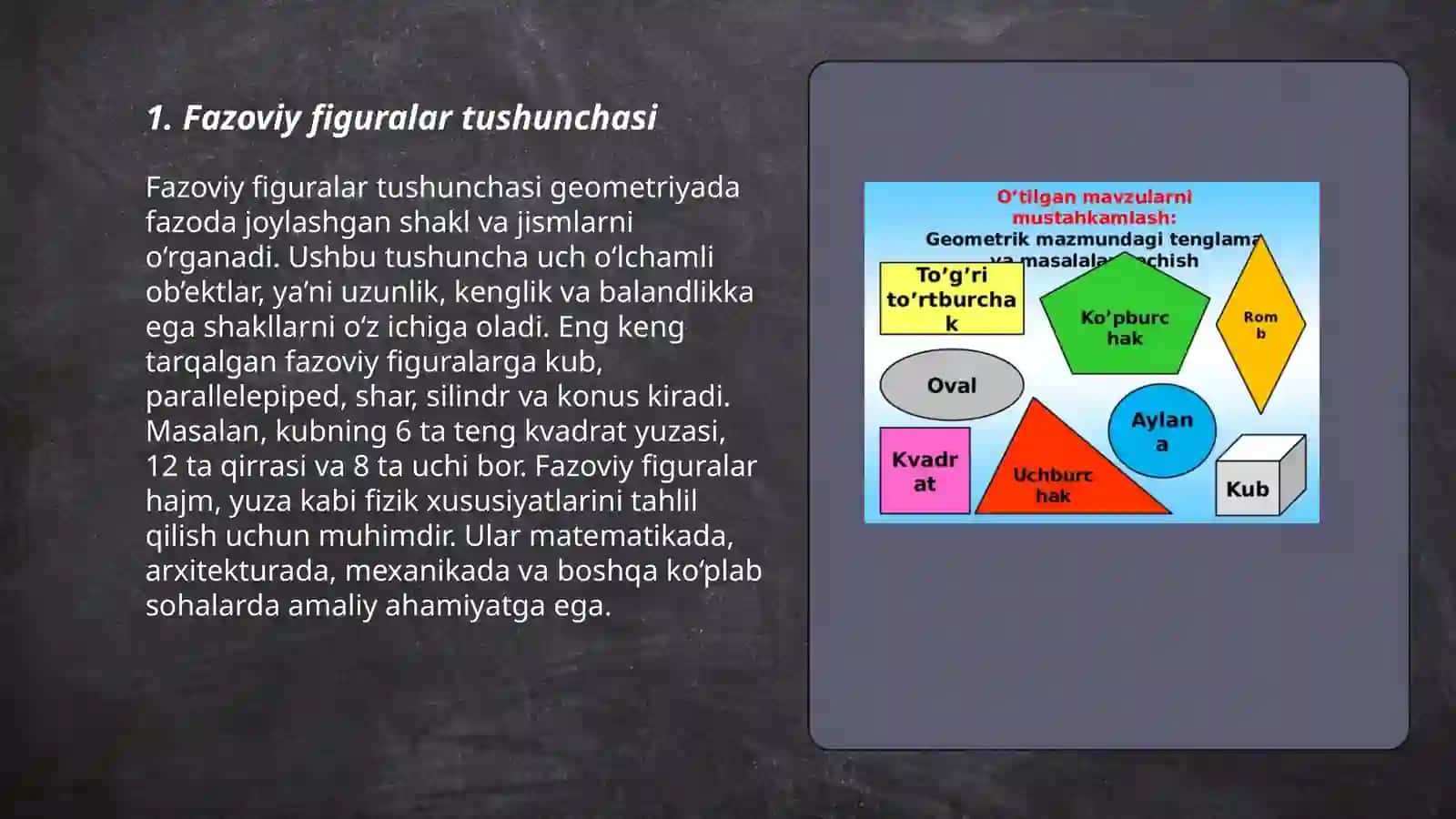 Fazoviy figuralarning tekislik bilan kesimlarini yasash 3