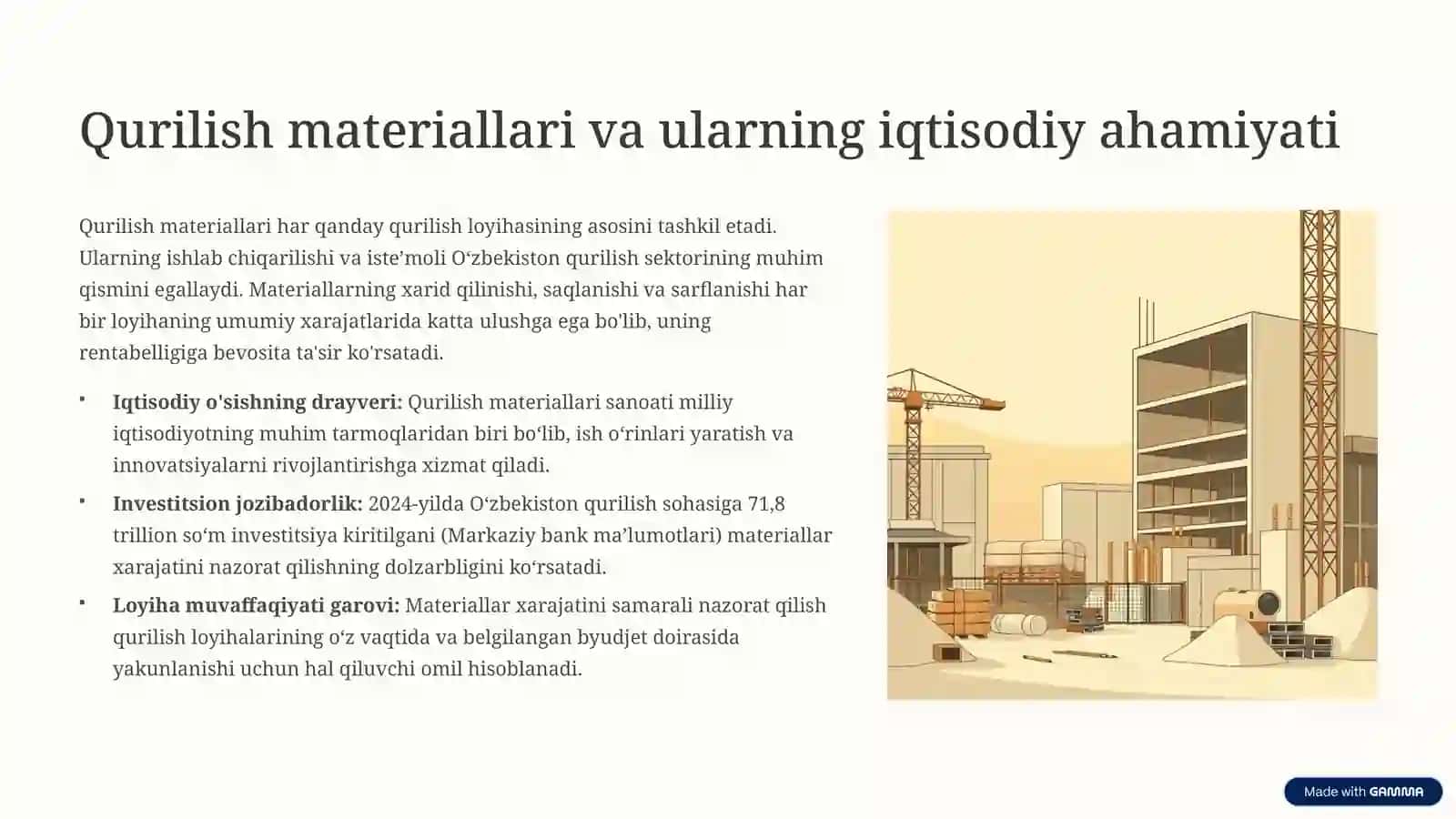 Qurilish tashkilotlarida materiallar xarajatini hujjatlashtirish va ularning ombordagi hisobi 3
