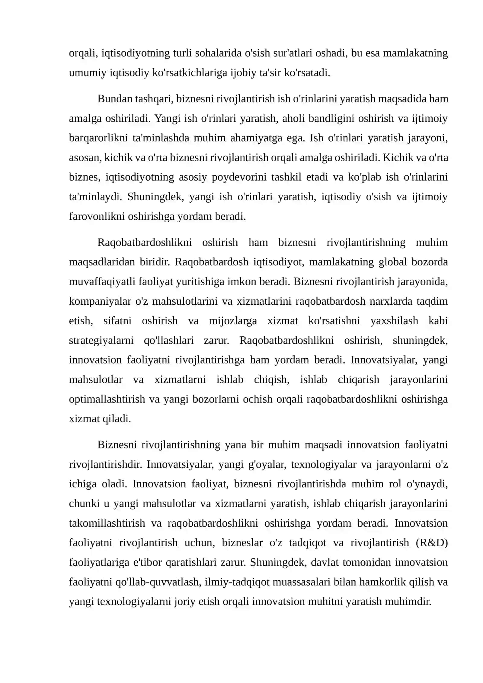 Biznesni rivojlantirish fanining pridmenti maqsadi va vazifalari 3