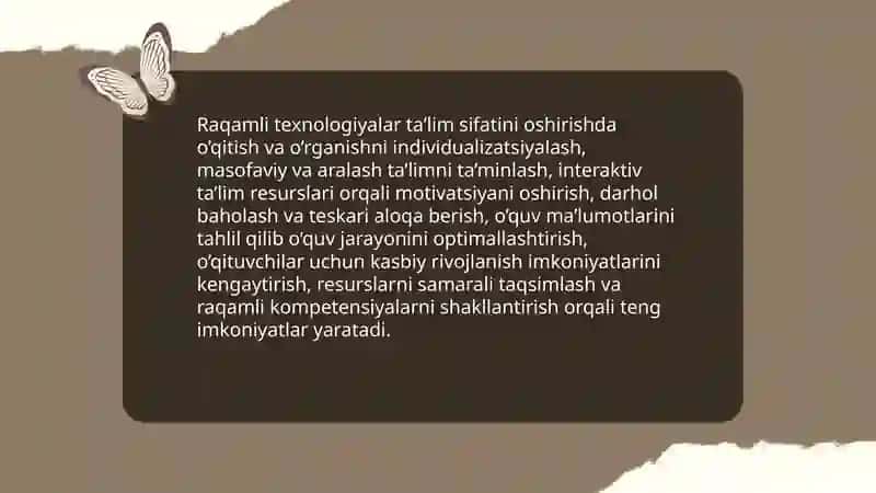 Raqamli texnologiyalar ta'lim sifatini oshirish 3