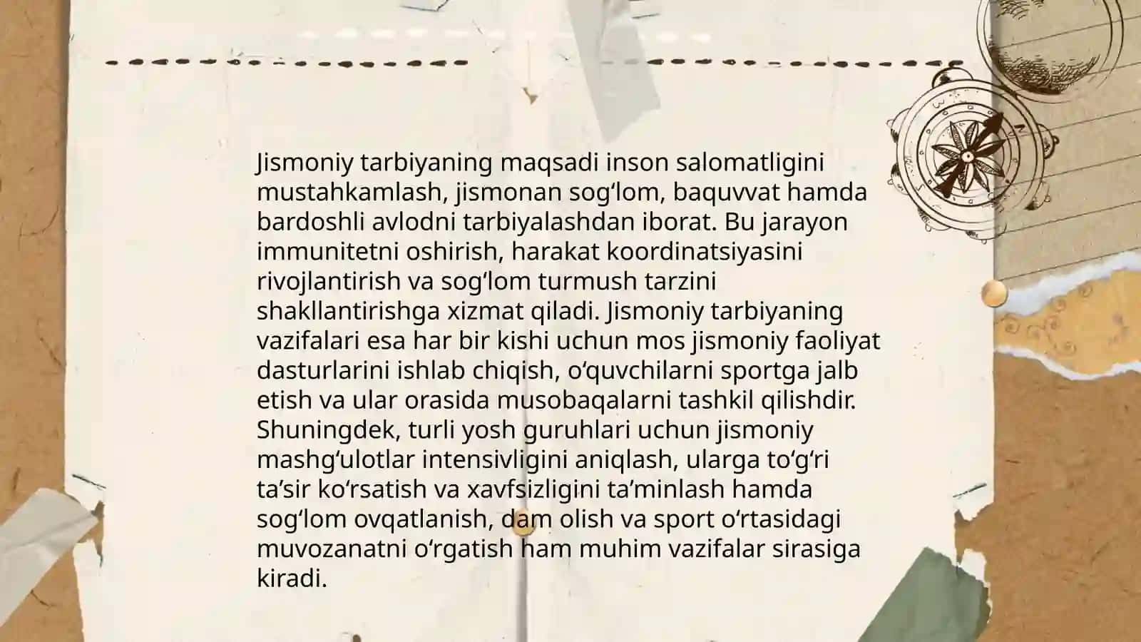 Bolalar jismoniy tarbiyasi fanining rivojlanish tizimi 3
