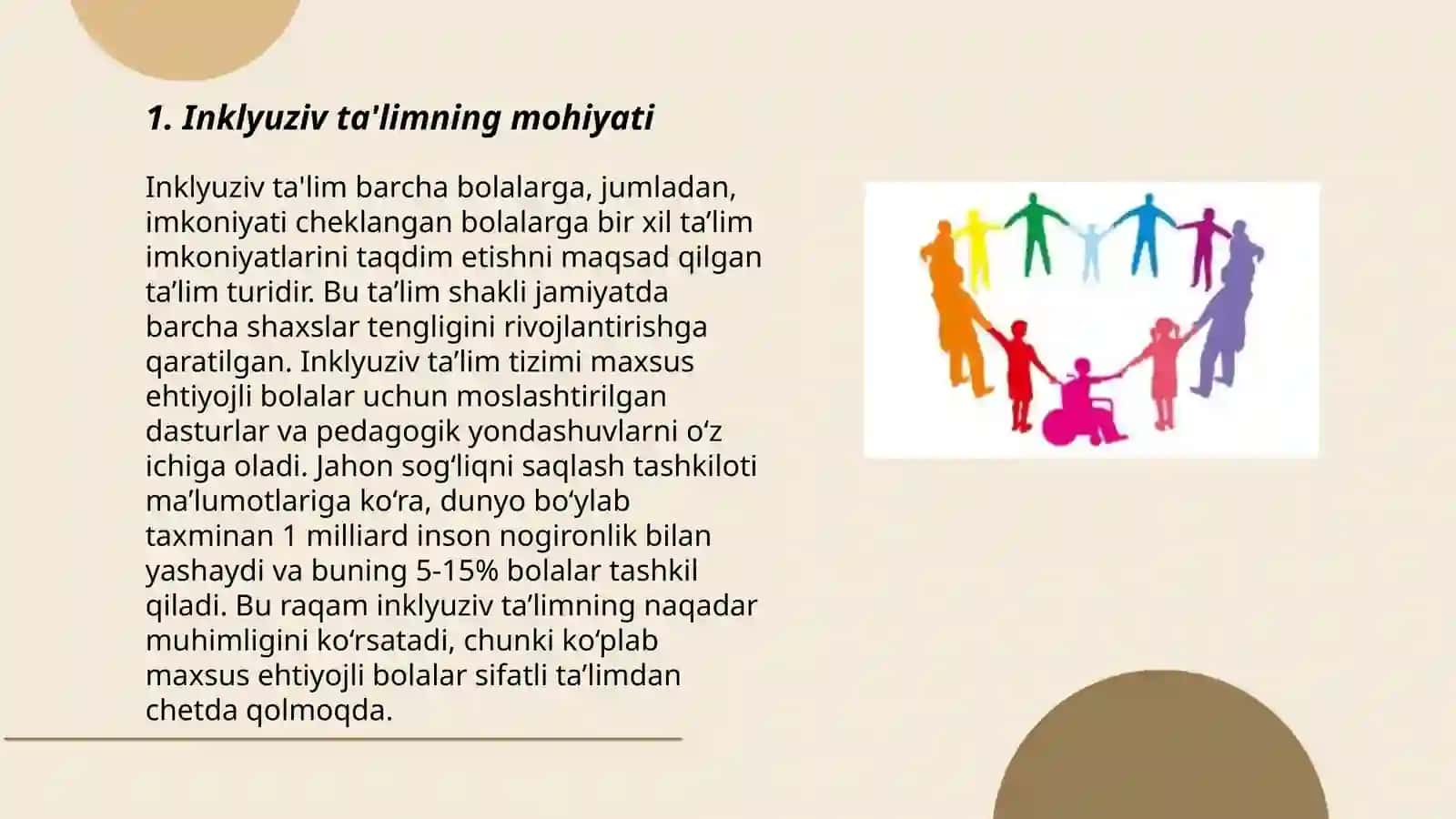 Inklyuziv ta’lim modellari: tahlili va xususiyatlari 3
