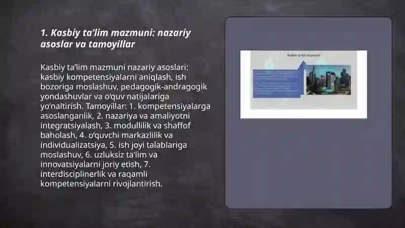 Kasbiy taʼlim mazmuni texnologiyalari 3