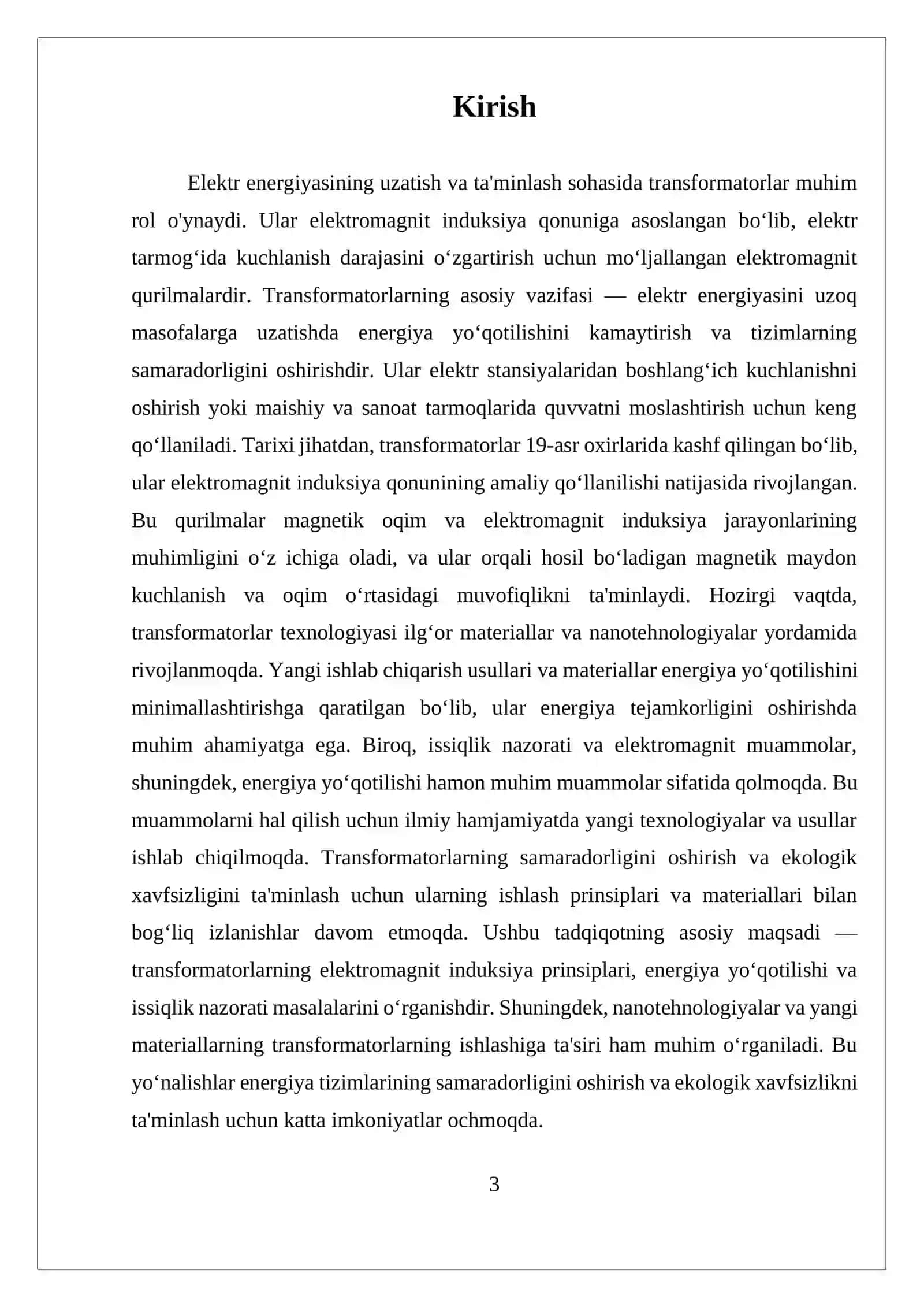 TRANSFARMATORLAR 3
