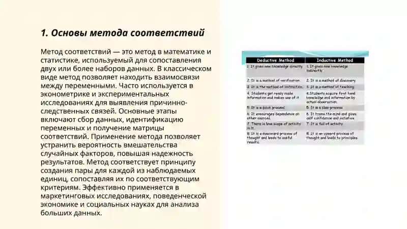 Метода соответствий 3
