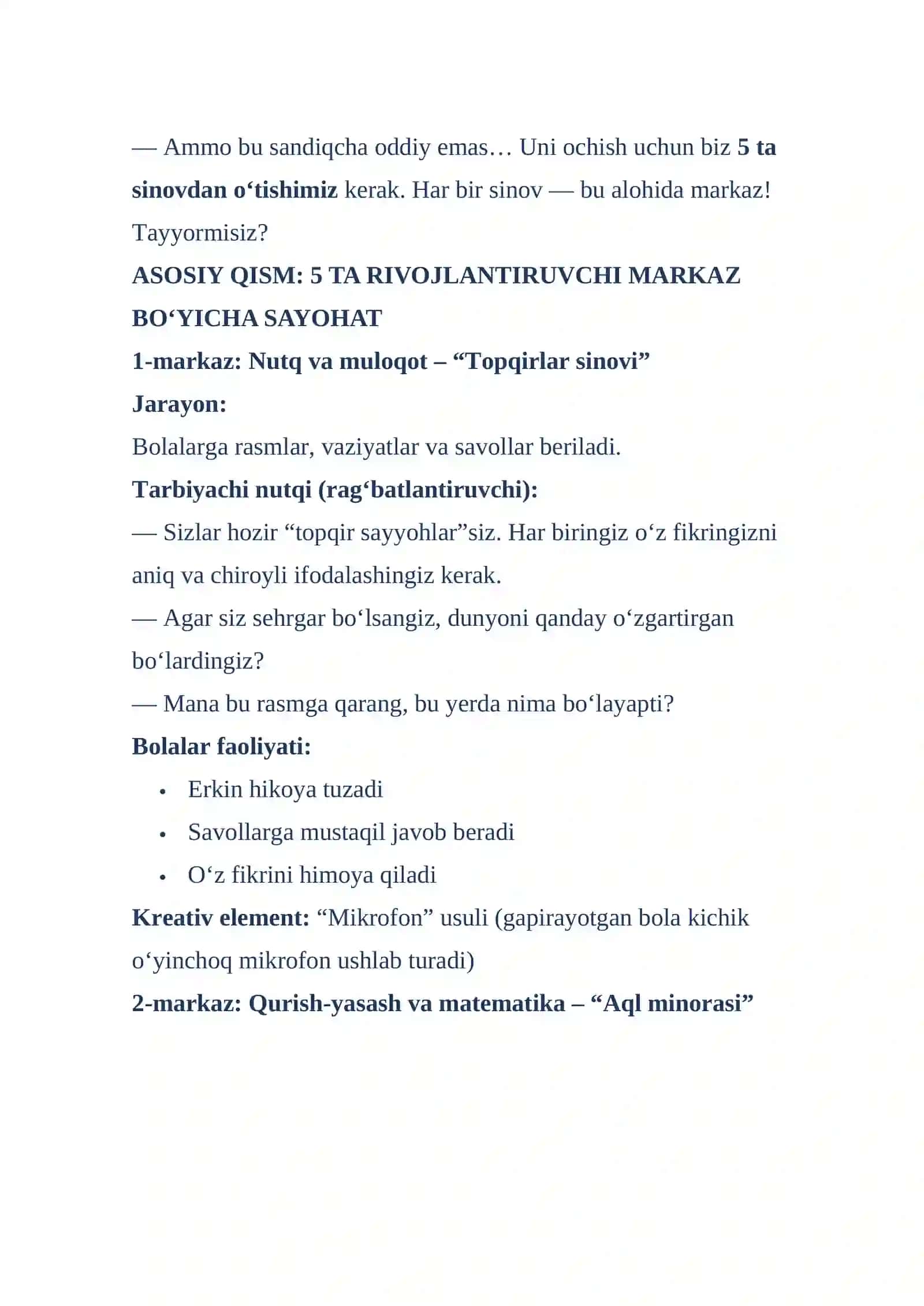 “Sehrli bilimlar mamlakatiga sayohat” 3