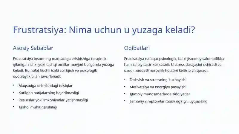 Affekt va Frustratsiya: Inson Hissiyotlarining Kuchli Ta'siri 3
