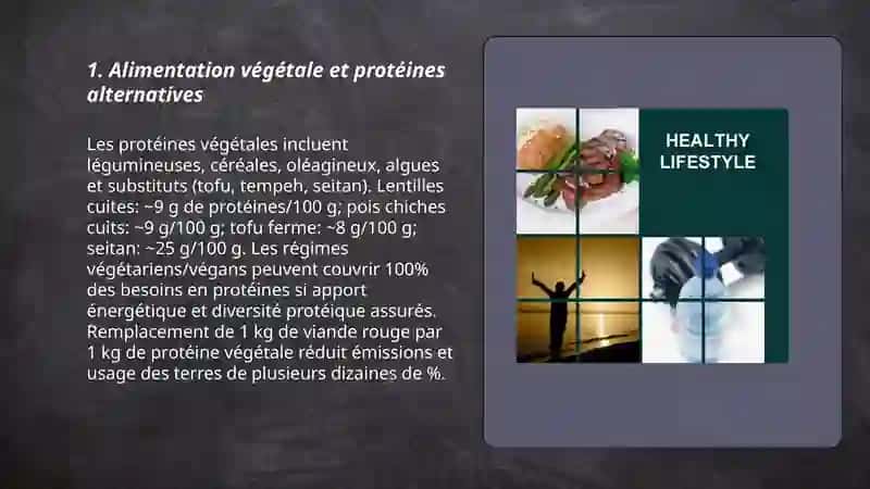 Alimentation végétale et protéines alternatives 3