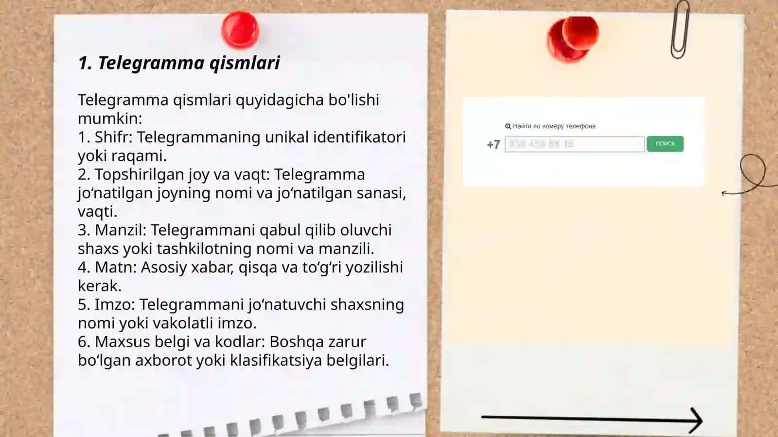 Telegramma qismlari 3