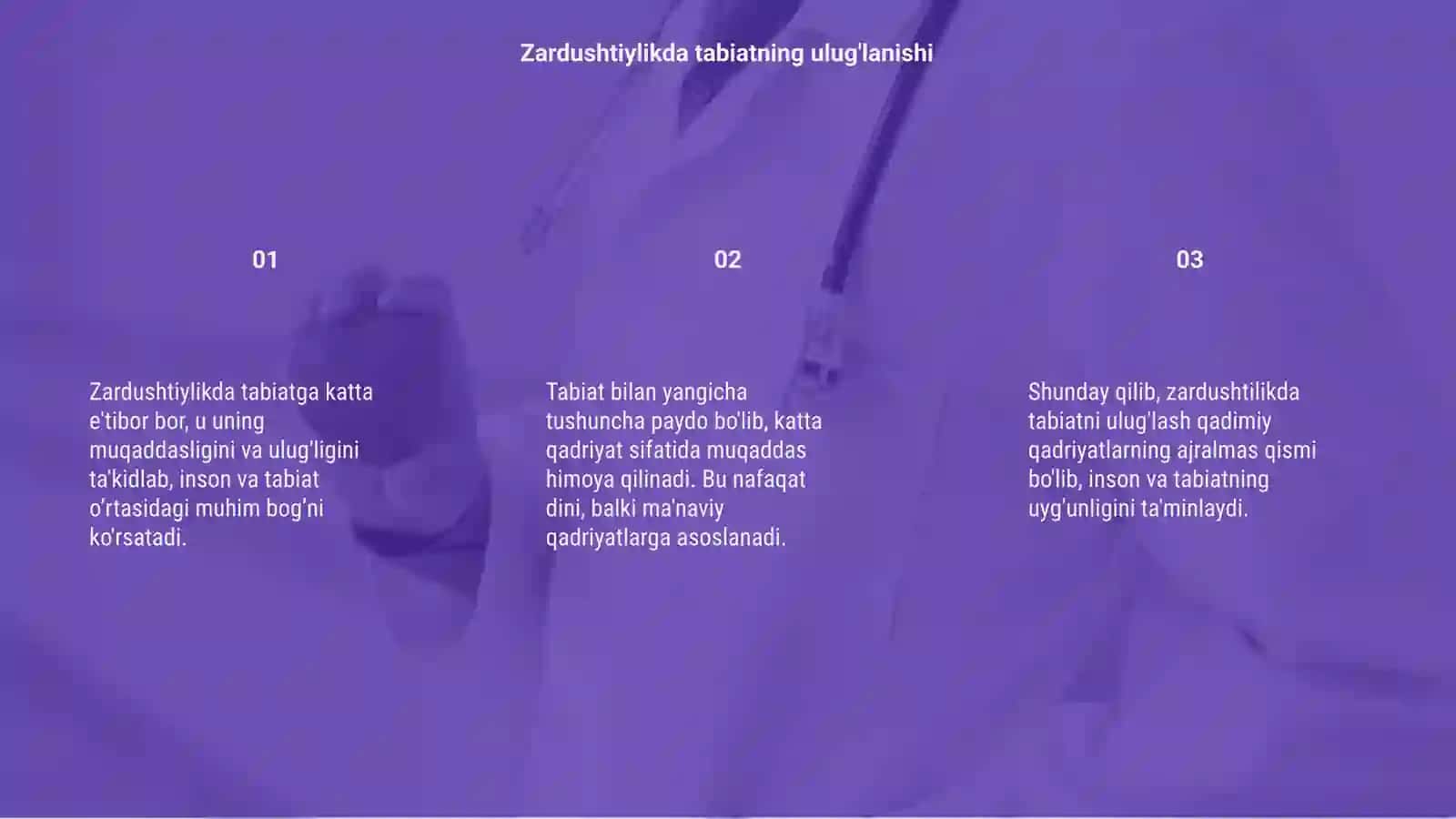 Zardushtiylikda tabiatning ulug'lanishi 3