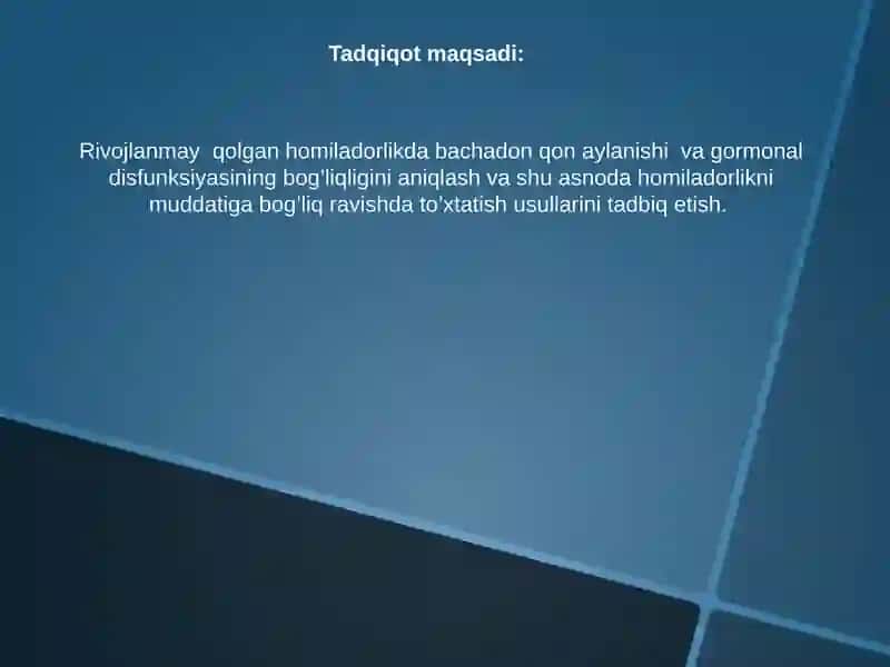 Ayollar davojlanmayqolgani homiladorlikni tushirish usullari 3