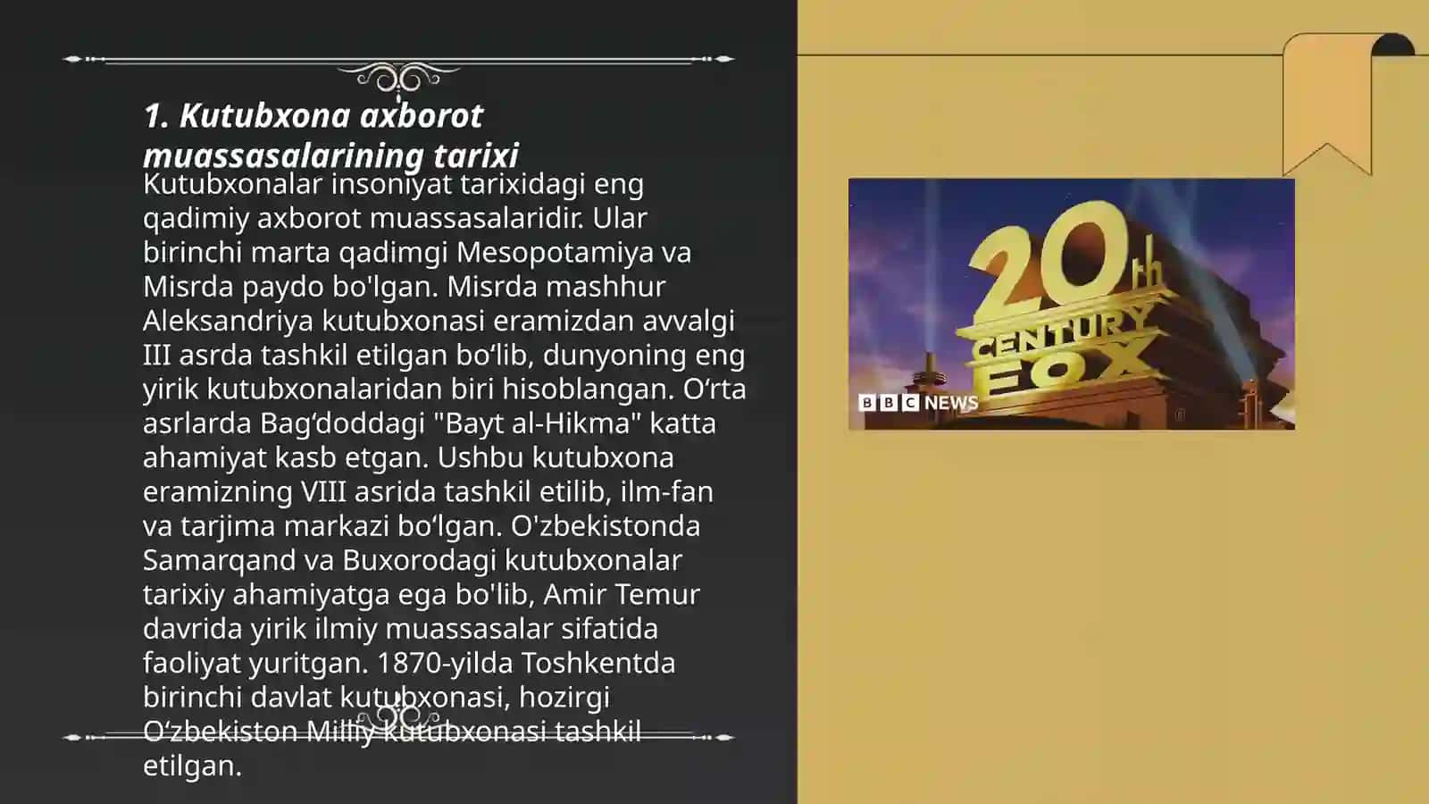Kutubhona Axborot Muassasalarining Tarixi 3