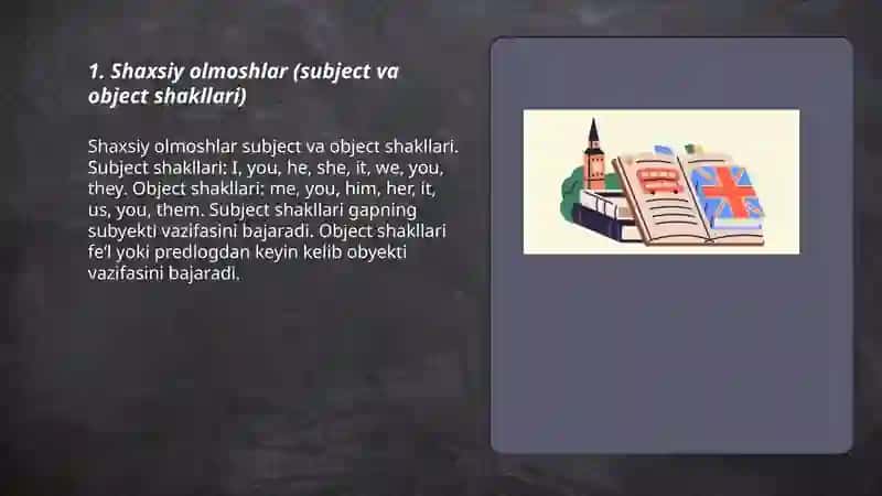 Shaxsiy olmoshlar va ularning funksiyalari 3