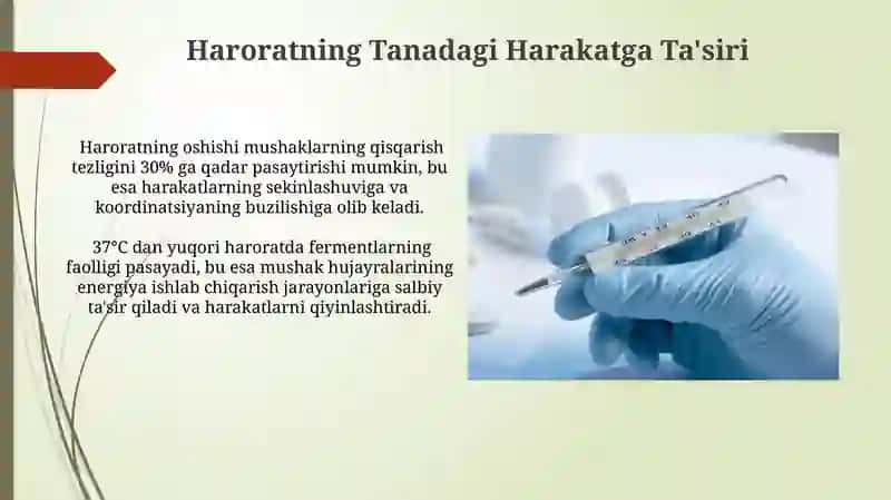 Kinematika asoslari kasalliklar va haroratni chegaralanishi 3