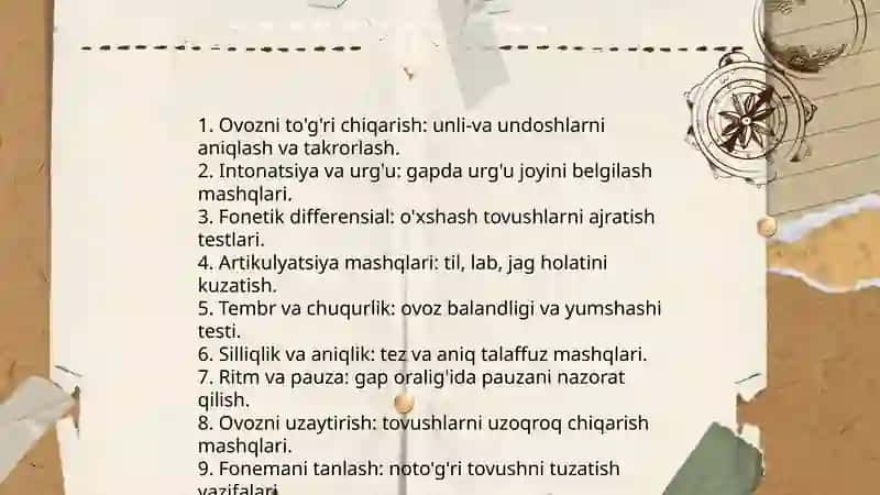 Nutq o‘stirish metodikasi fani yuzasidan 10 ta test 3