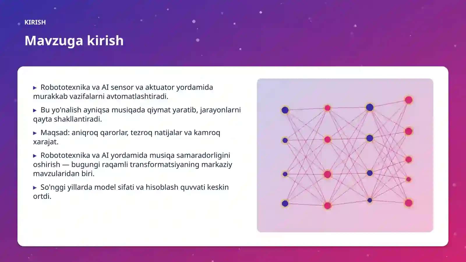 Robototexnika va AI yordamida musiqa samaradorligini oshirish 3