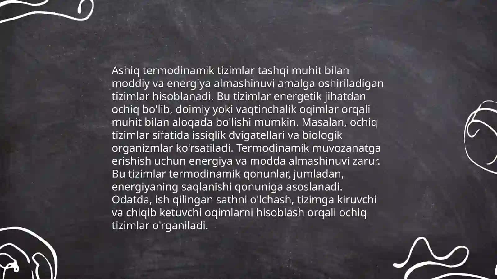 Ashıq Termodinamikalıq Sistemalarda Entropiyanıń Lokal Kemiyıwi hám Dissipativ Strukturalar 3