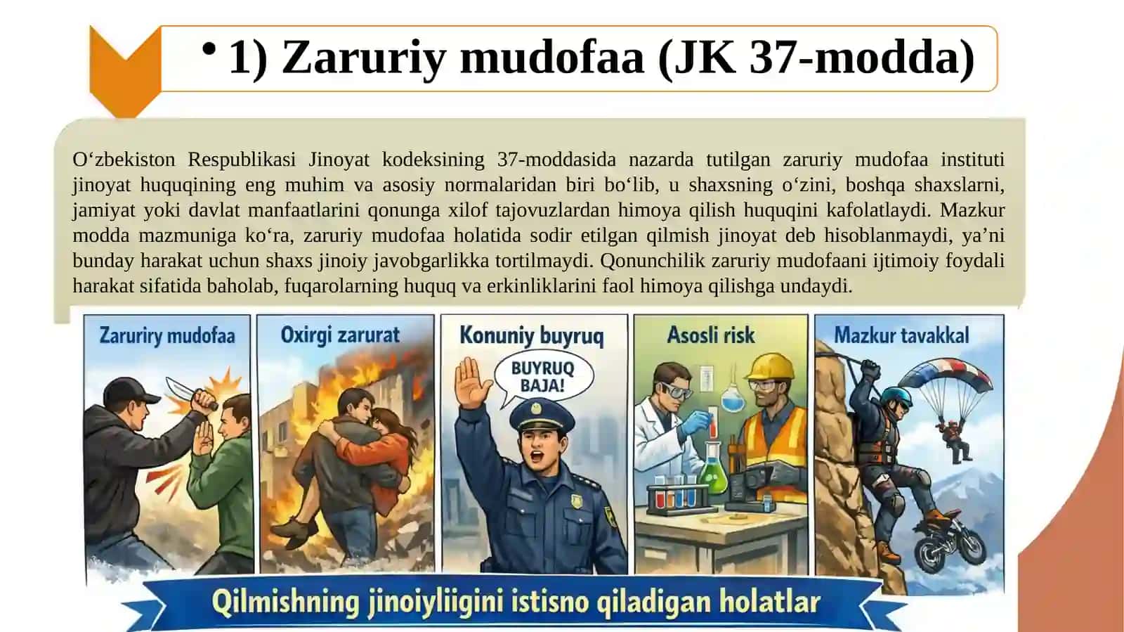 QILMISHNING JINOIYLIGINI ISTISNO QILADIGAN HOLATLAR 3