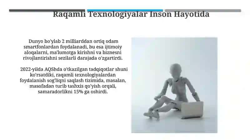 Raqamli Texnologiyalar Inson Hayotida 3