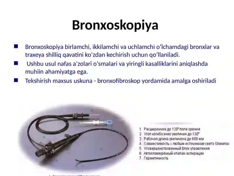 Bronxoskopiya haqida prezentatsiya 3