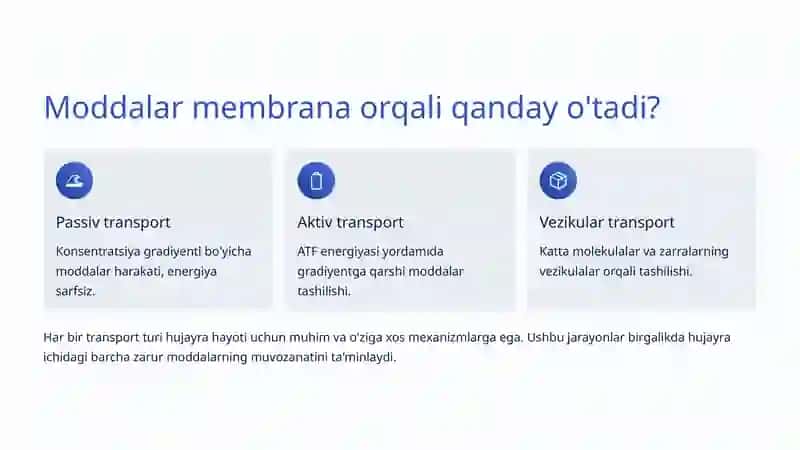 Hujayra Transport Mexanizmlari 3