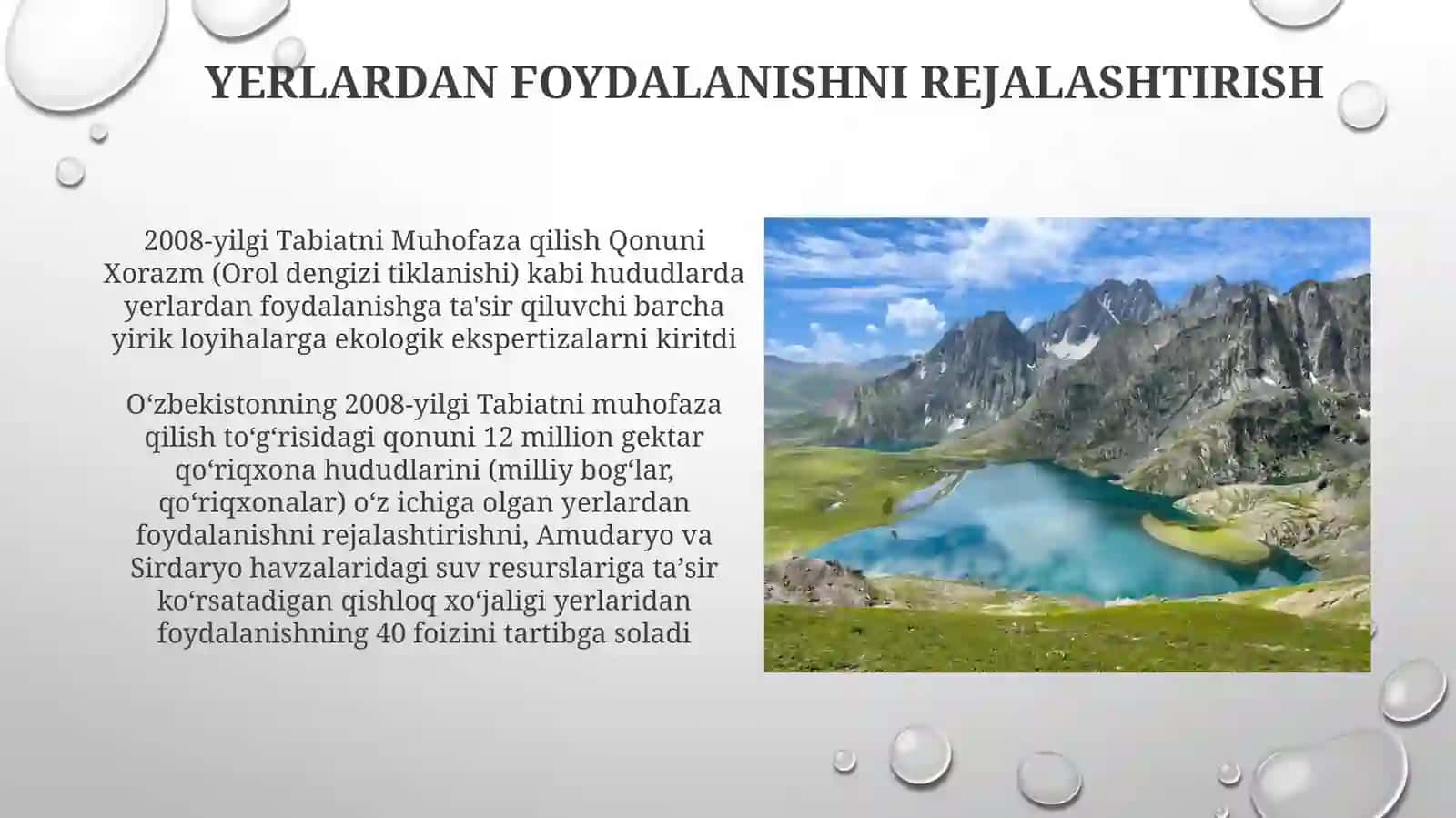 O'zbekiston Respublikasining Tabiatni muxofaza qilish to'g-risidagi qonuni 3