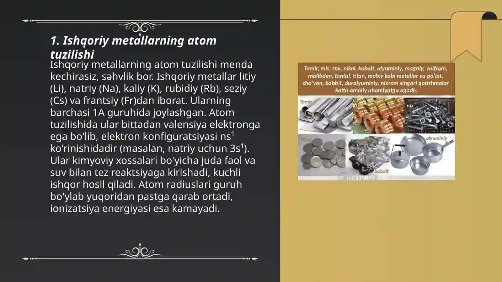 Ishqoriy va ishqoriy yer metallarni organik birikmalari 3