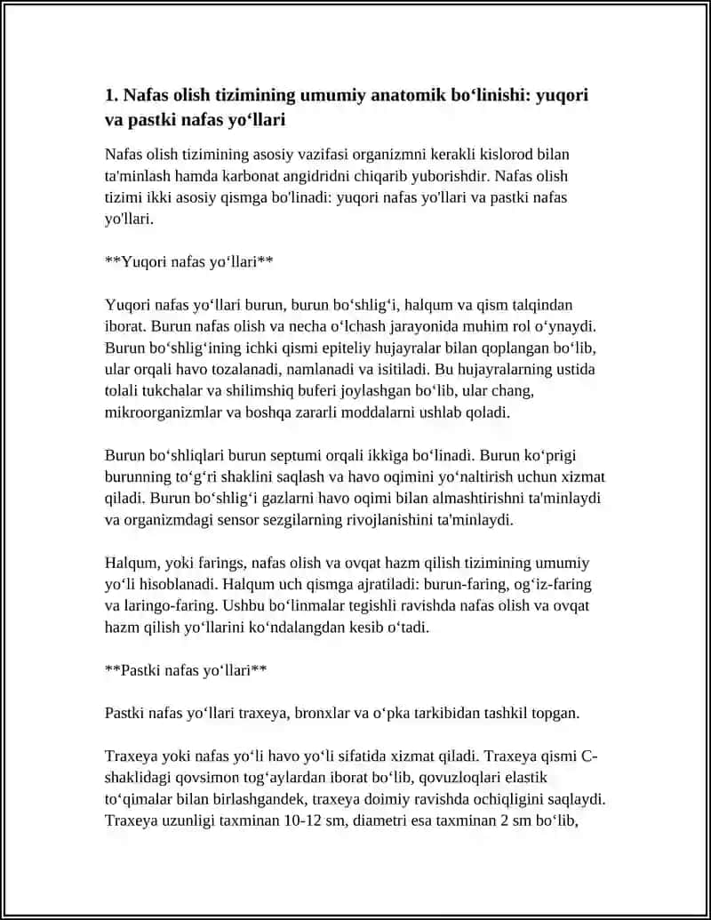 NAFAS OLISH TIZIMI 3
