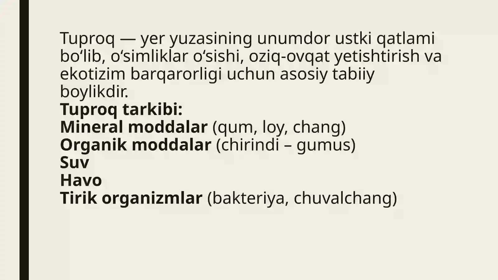 TUPROQ VA UNING MUHOFAZASI 3