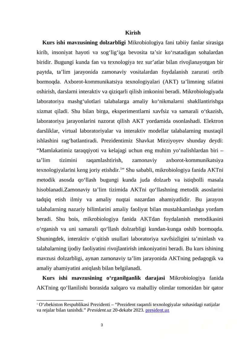 MIKROBIOLOGIYA FANIDA AXBOROT-KOMMUNIKATSIYA TEXNOLOGIYALARIDAN FOYDALANISHNING METODIK ASOSLARI 3