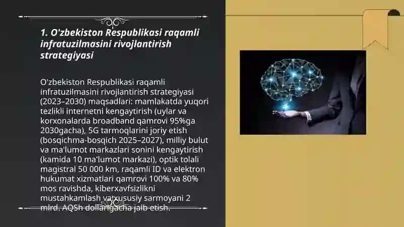 O'zbekiston Respublikasi Raqamli texnalogiyalar rivojlanish istiqbollari 3