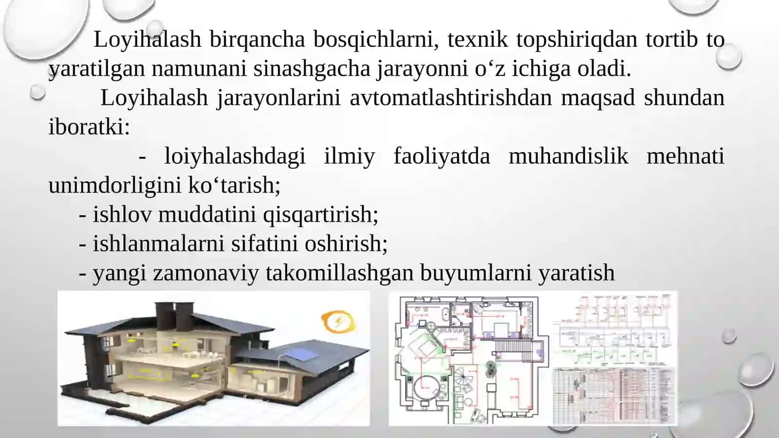 Zamonaviy avtomatlashtirilgan loyixalash tizimlari va ularni texnik soxalarda qo’llanilishi 3