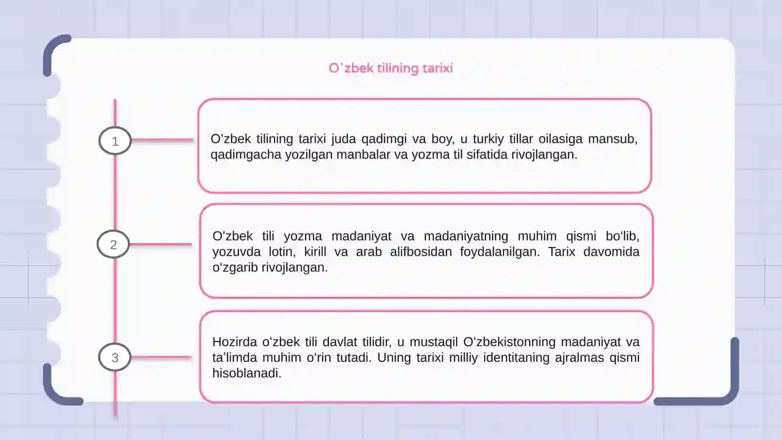 Oʻzbek tili – Davlat tili 3